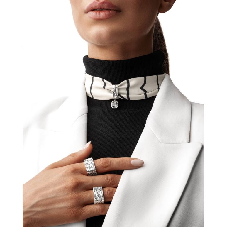 انگشتر راه دال پهن نقره سایز S